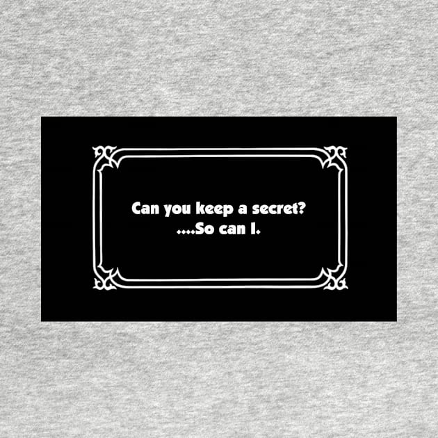 Clue Segue Card - Keep A Secret by BigOrangeShirtShop